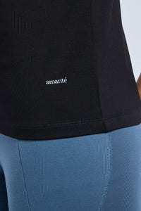 ESSENTIAL V-NECK PRINTED TEE - Black Base thumbnail 5