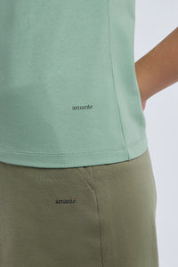 ESSENTIAL V-NECK PRINTED TEE - Granite Green Base thumbnail 5