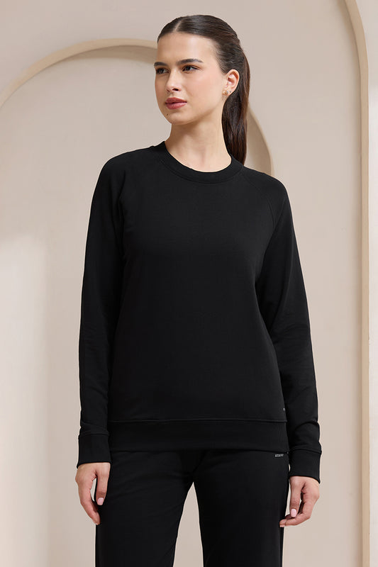 Terry Chic Sweatshirt - Black