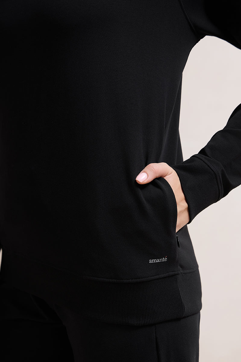 Terry Chic Sweatshirt - Black