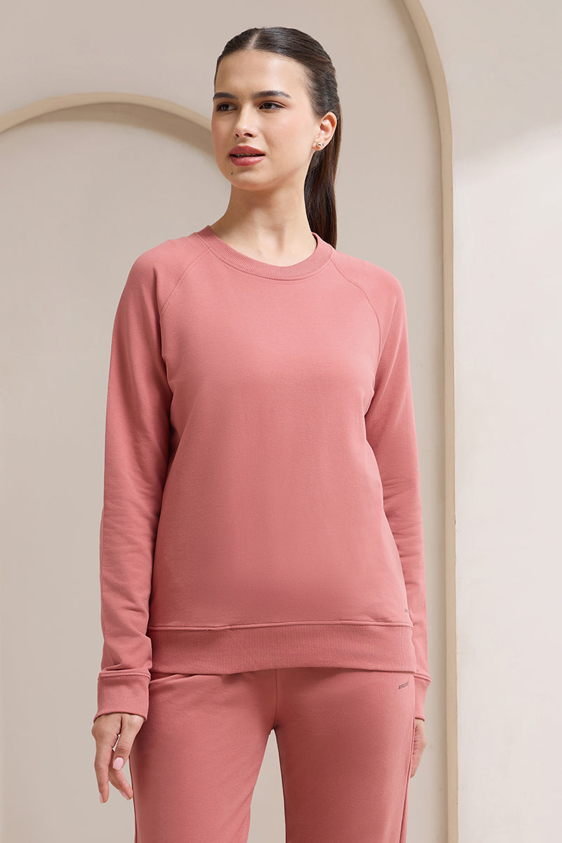 Terry Chic Sweatshirt - Dusty Cedar - Image 1 of 6