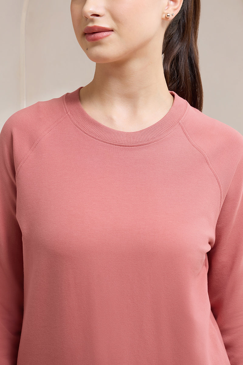 Terry Chic Sweatshirt - Dusty Cedar - Image 4 of 6