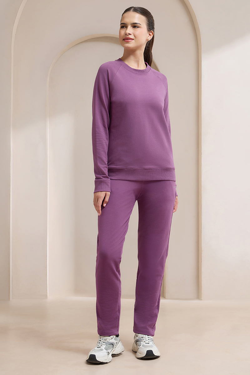 Terry Chic Sweatshirt - Grape Kiss - Image 6 of 6