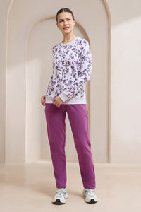 Terry Chic Sweatshirt - Haze Floral Print thumbnail 6