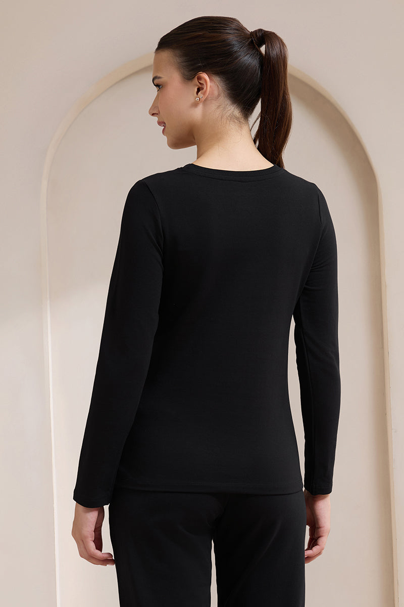 Terry Chic T-Shirt - Black - Image 2 of 5