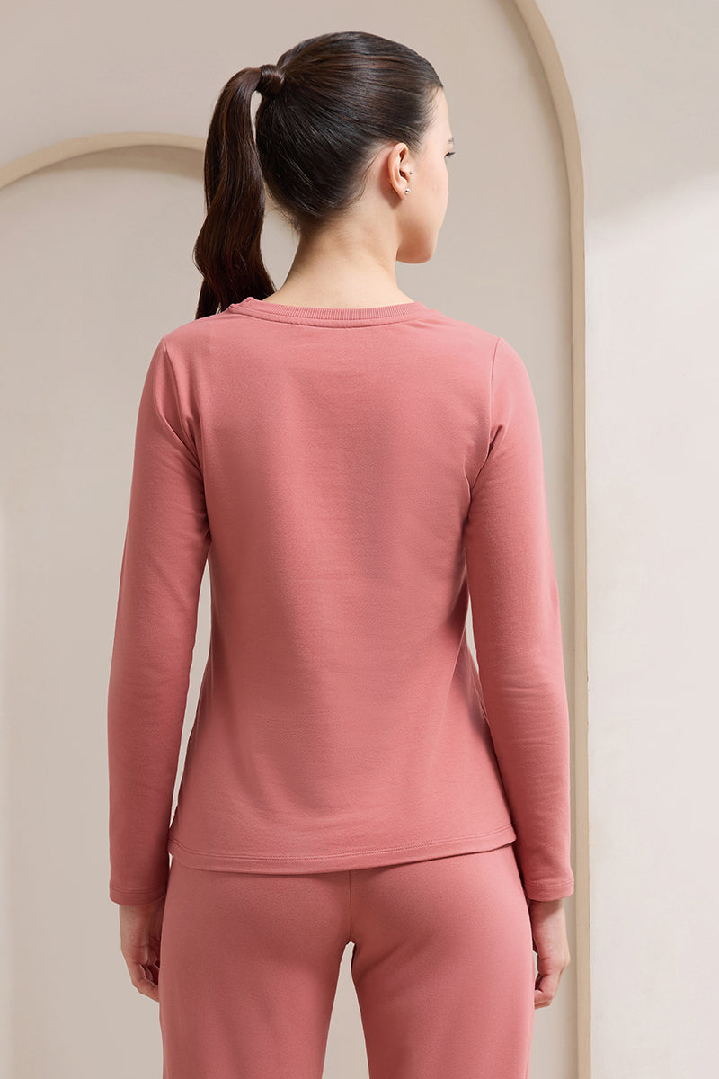 Terry Chic T-Shirt - Dusty Cedar