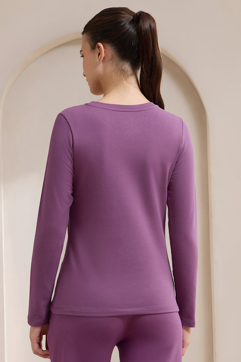 Terry Chic T-Shirt - Grape Kiss - Image 2 of 5