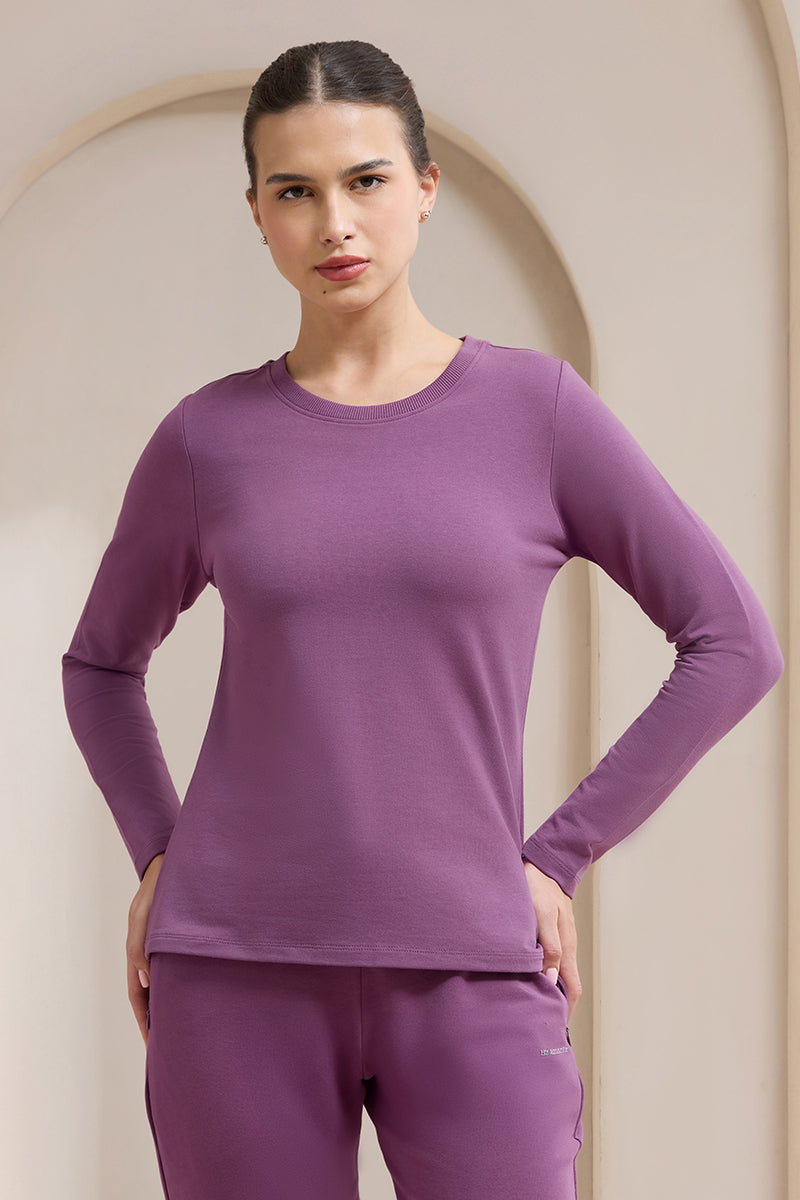 Terry Chic T-Shirt - Grape Kiss