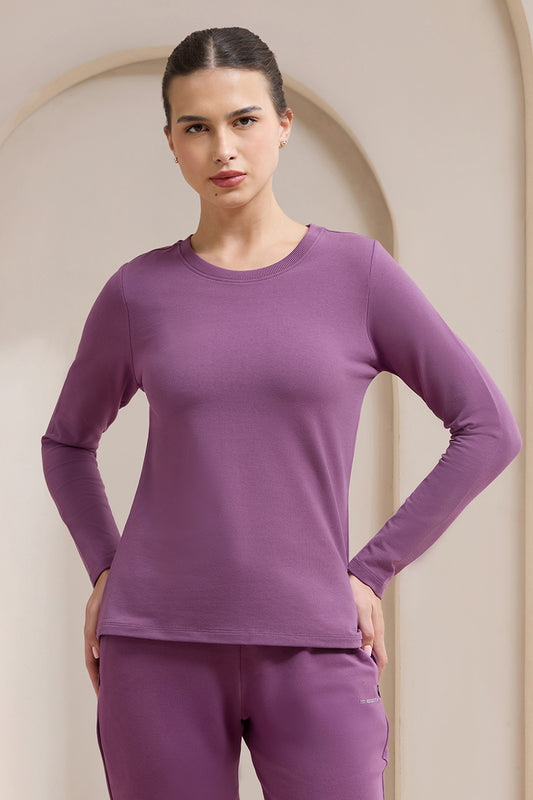 Terry Chic T-Shirt - Grape Kiss