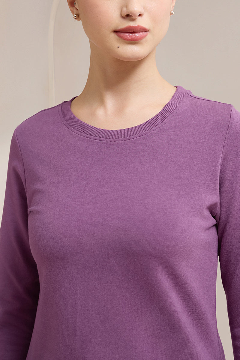 Terry Chic T-Shirt - Grape Kiss