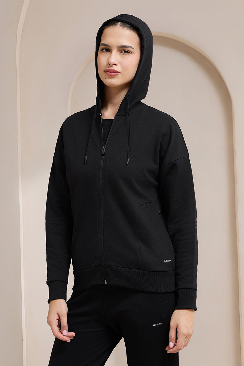 WinterEase Hoodie - Black - Image 1 of 7