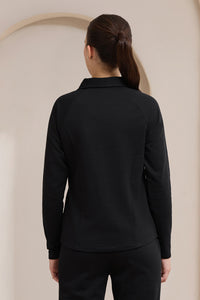 WinterEase Zipper T-Shirt - Black thumbnail 2