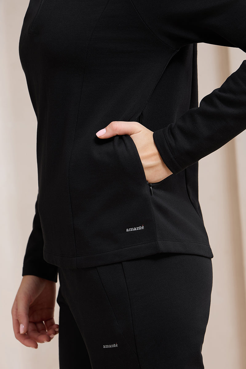 WinterEase Zipper T-Shirt - Black - Image 5 of 6