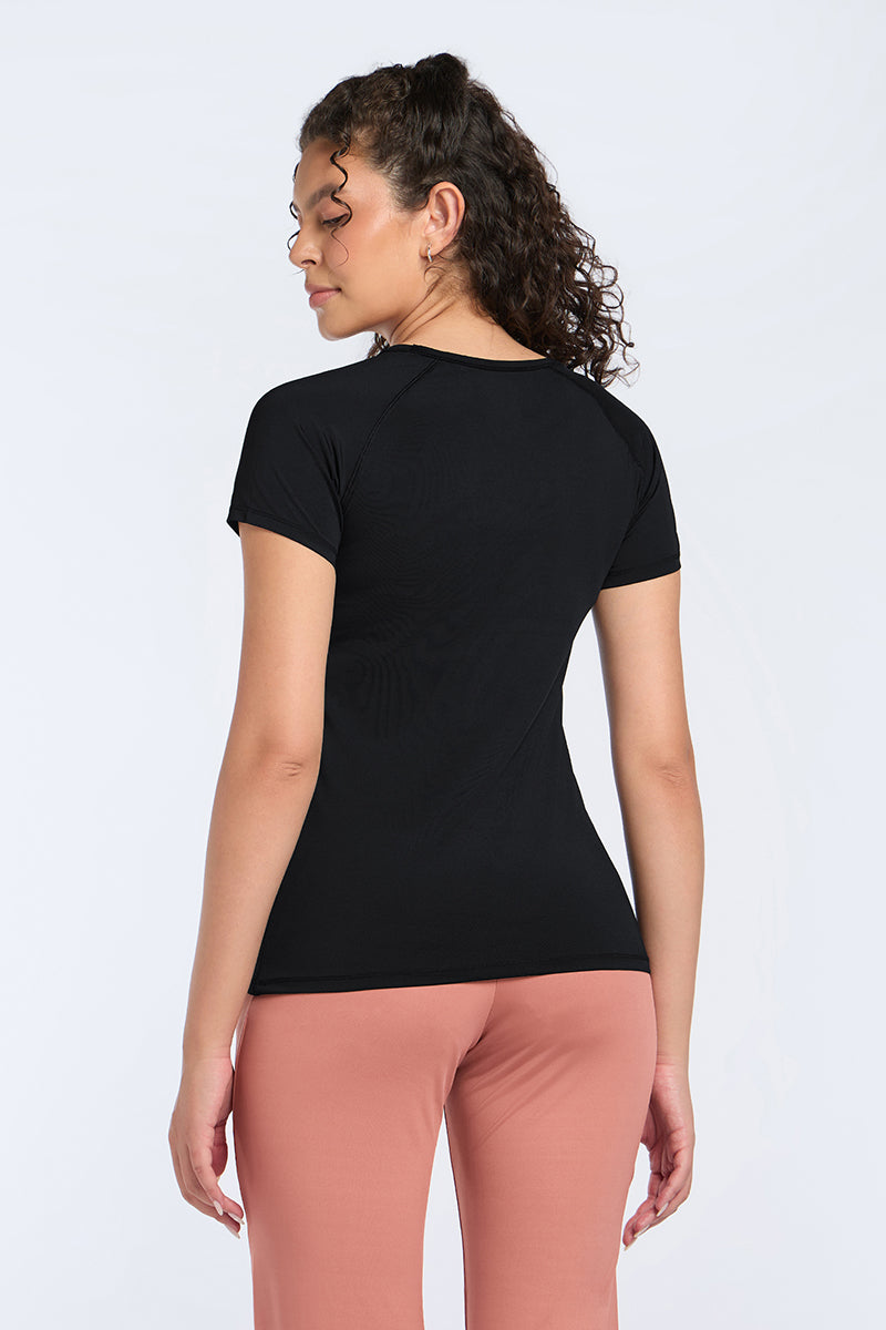 Energize Active Crew Neck Tee - Black - Image 2 of 7