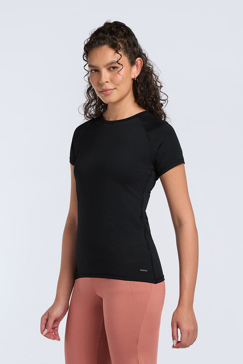 Energize Active Crew Neck Tee - Black - Image 3 of 7