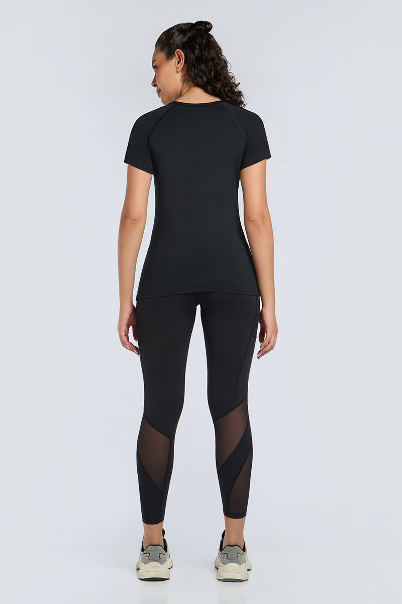 Energize Active Crew Neck Tee - Black Base