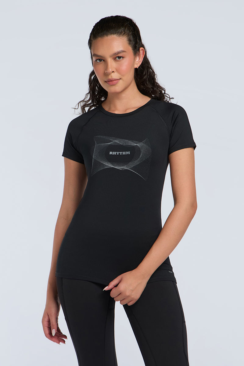 Energize Active Crew Neck Tee - Black Base