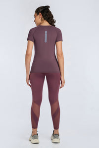 Energize Active Crew Neck Tee - Egg Plant Base thumbnail 6