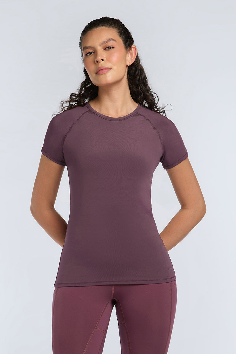 Energize Active Crew Neck Tee - Egg Plant Base - Image 1 of 7