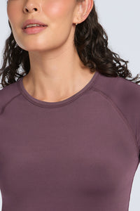Energize Active Crew Neck Tee - Egg Plant Base thumbnail 2