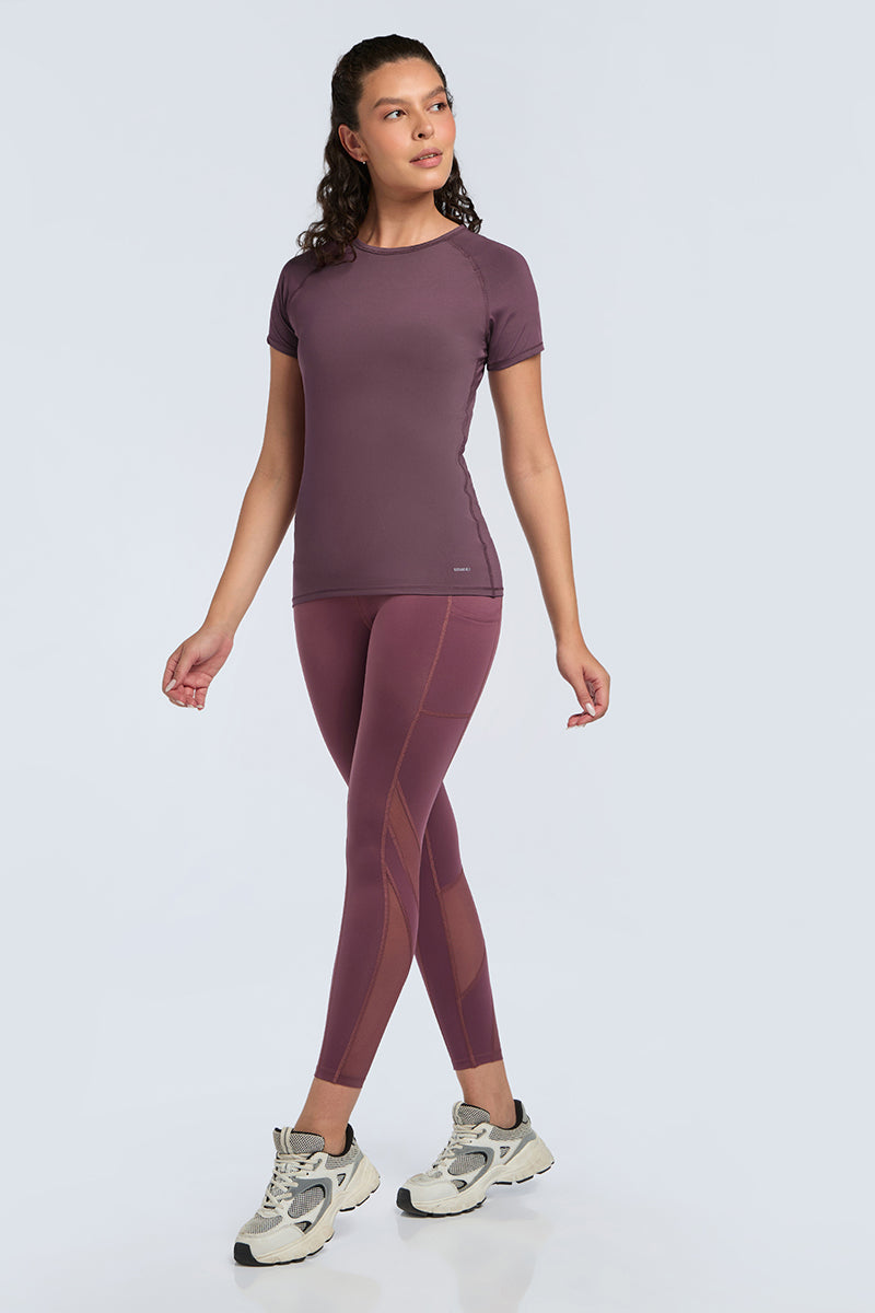Energize Active Crew Neck Tee - Egg Plant Base - Image 7 of 7