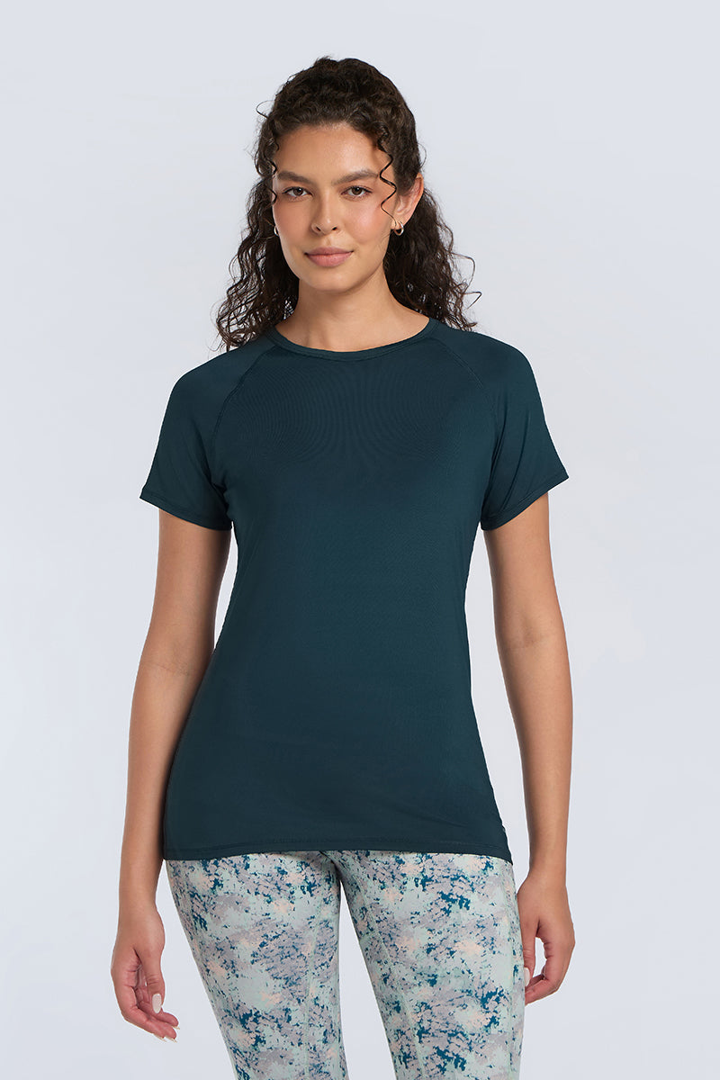 Energize Active Crew Neck Tee - Reflecting Pond