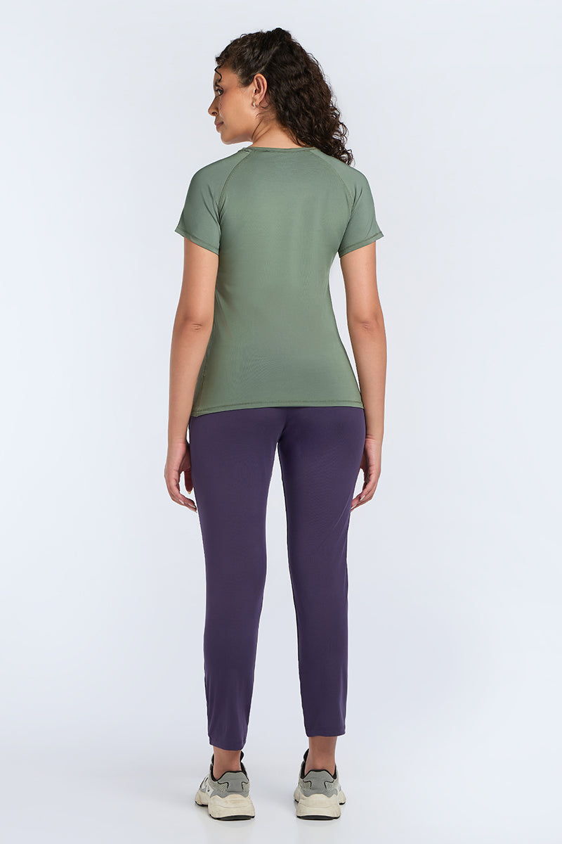 Energize Active Crew Neck Tee - SEA SPRAY - GREEN - Image 6 of 7