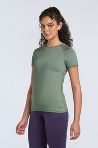 Energize Active Crew Neck Tee - SEA SPRAY - GREEN thumbnail 3