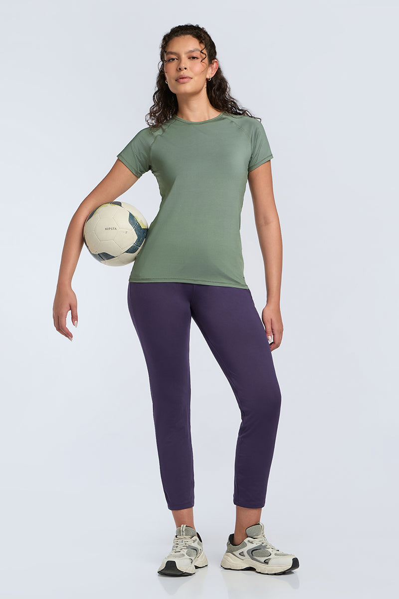 Energize Active Crew Neck Tee - SEA SPRAY - GREEN - Image 7 of 7