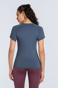 Energize Active Crew Neck Tee - Vintage Indigo Base thumbnail 2