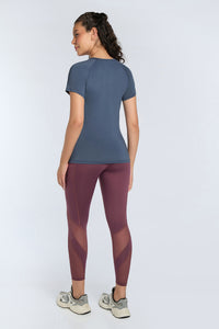 Energize Active Crew Neck Tee - Vintage Indigo Base thumbnail 3