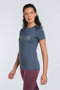 Energize Active Crew Neck Tee - Vintage Indigo Base thumbnail 4
