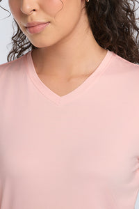 Energize Active V Neck Tee - English Rose thumbnail 4