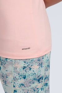 Energize Active V Neck Tee - English Rose thumbnail 5