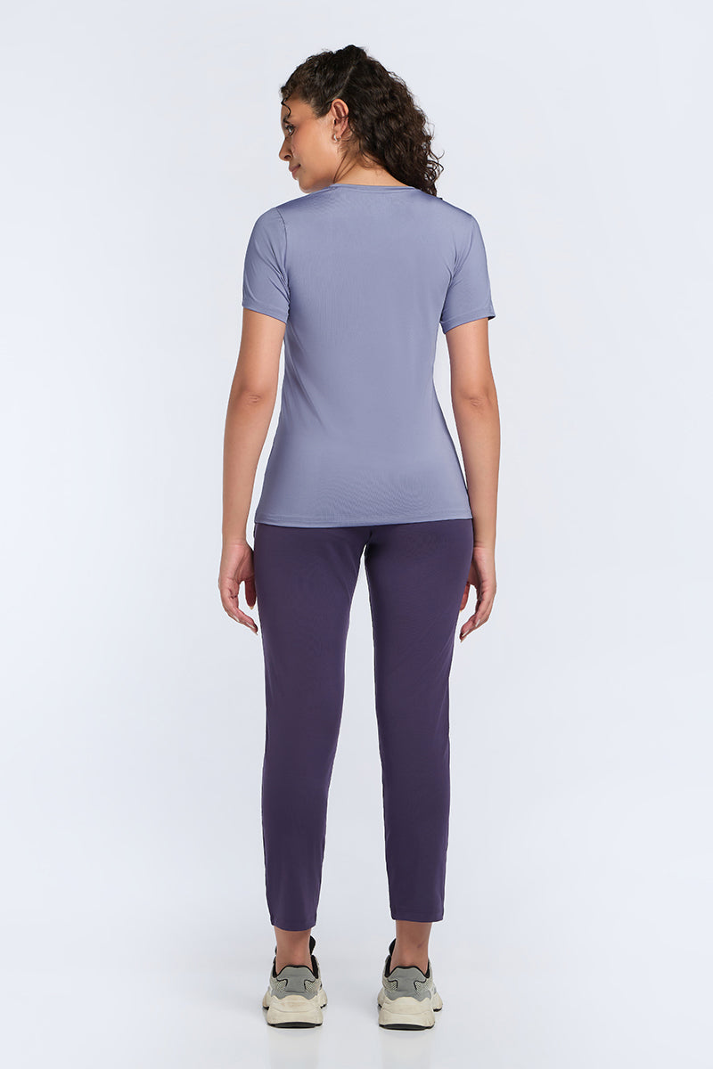 Energize Active V Neck Tee - Persian Violet - Image 7 of 7
