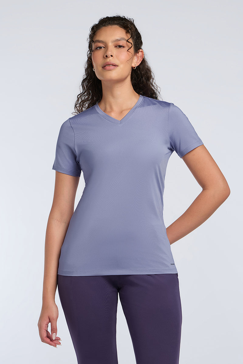 Energize Active V Neck Tee - Persian Violet