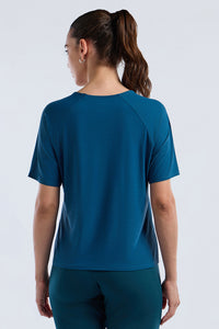 Full mesh workout tee - Teal Base thumbnail 3