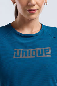 Full mesh workout tee - Teal Base thumbnail 4