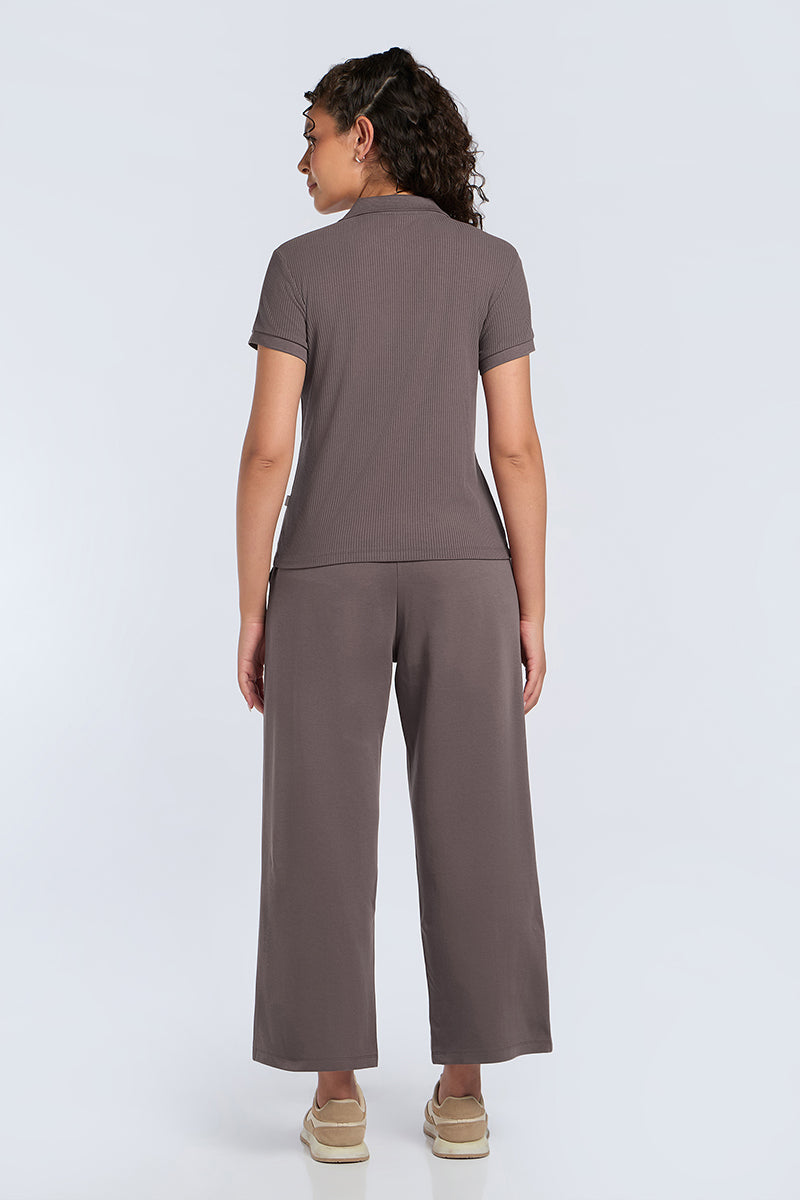 Classic Rib Polo Tee - Pepper Corn - Image 3 of 6
