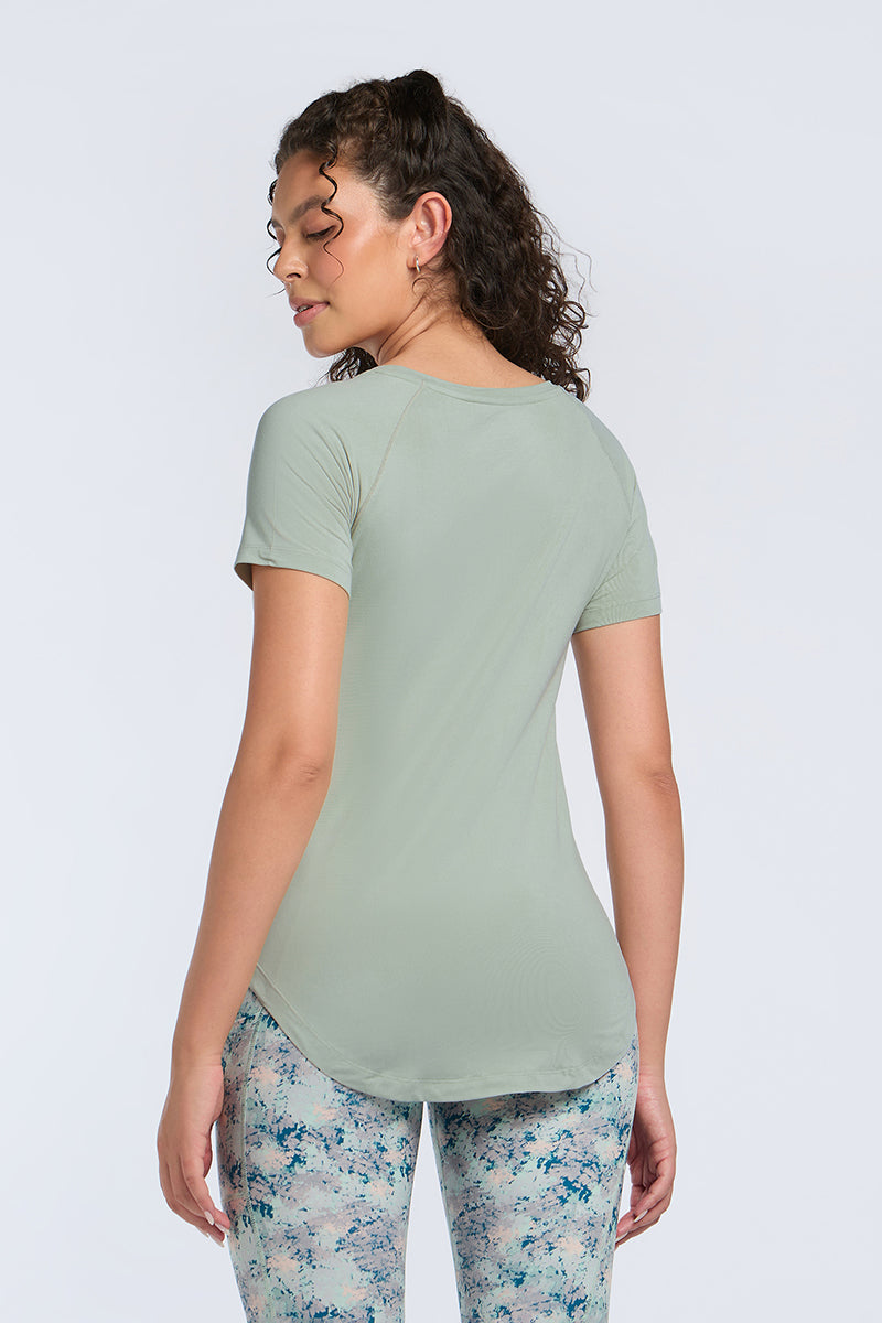 Easy Curve Tee - Aqua Grey - Image 3 of 7