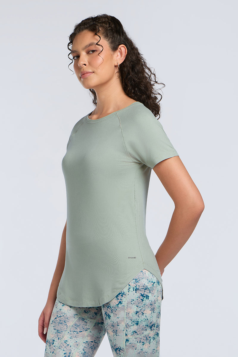 Easy Curve Tee - Aqua Grey - Image 2 of 7