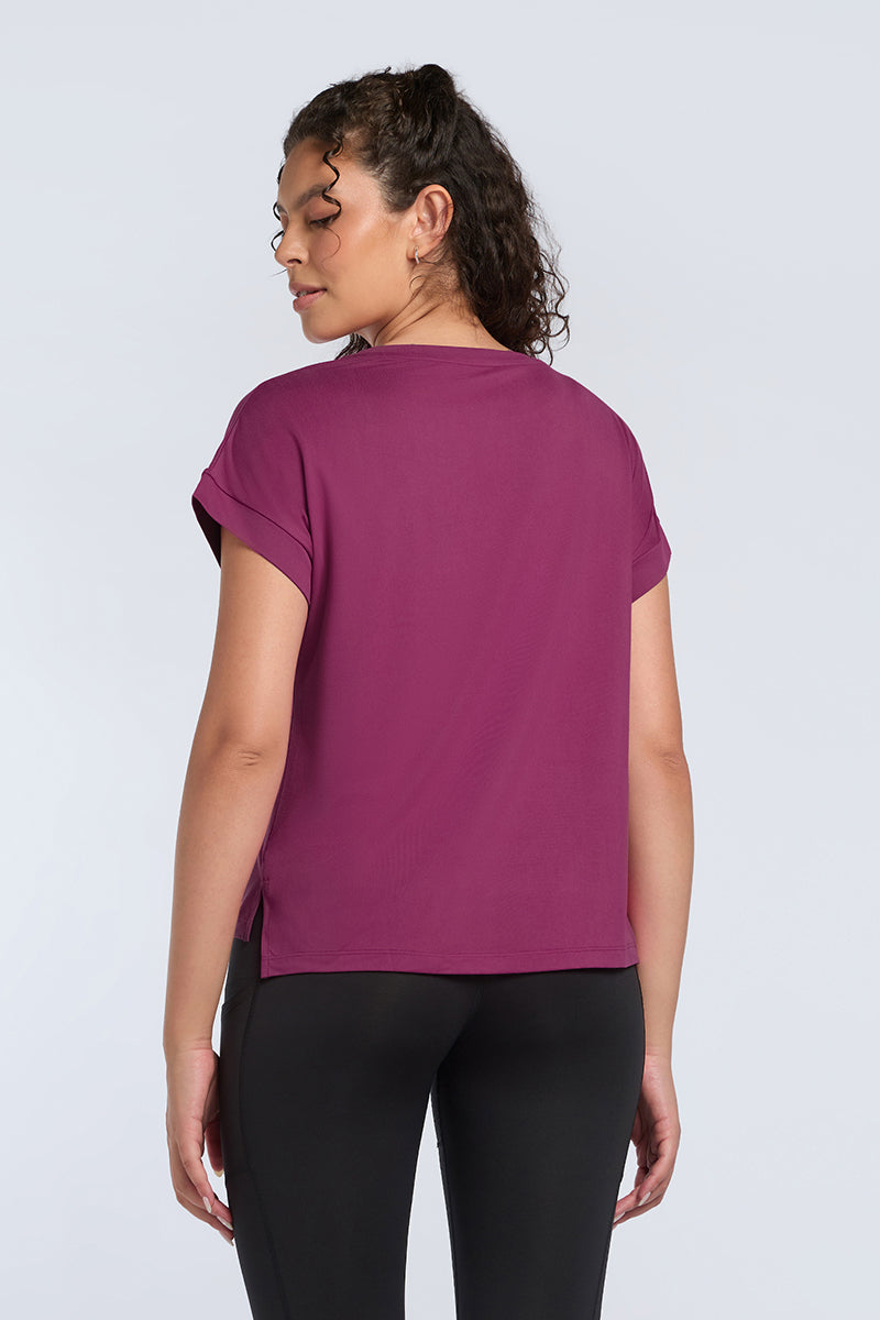 Easy Relaxed Tee - Boysenberry