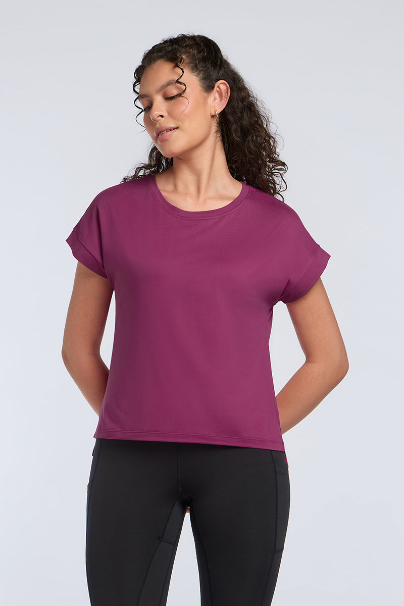 Easy Relaxed Tee - Boysenberry