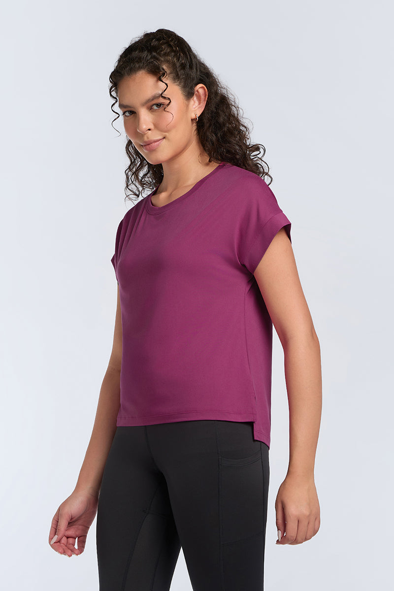 Easy Relaxed Tee - Boysenberry