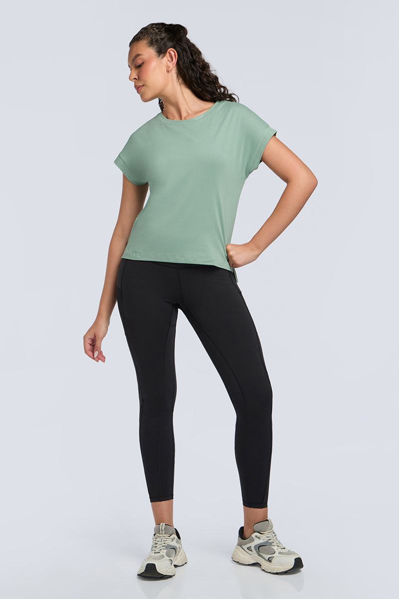 Easy Relaxed Tee - Granite Green