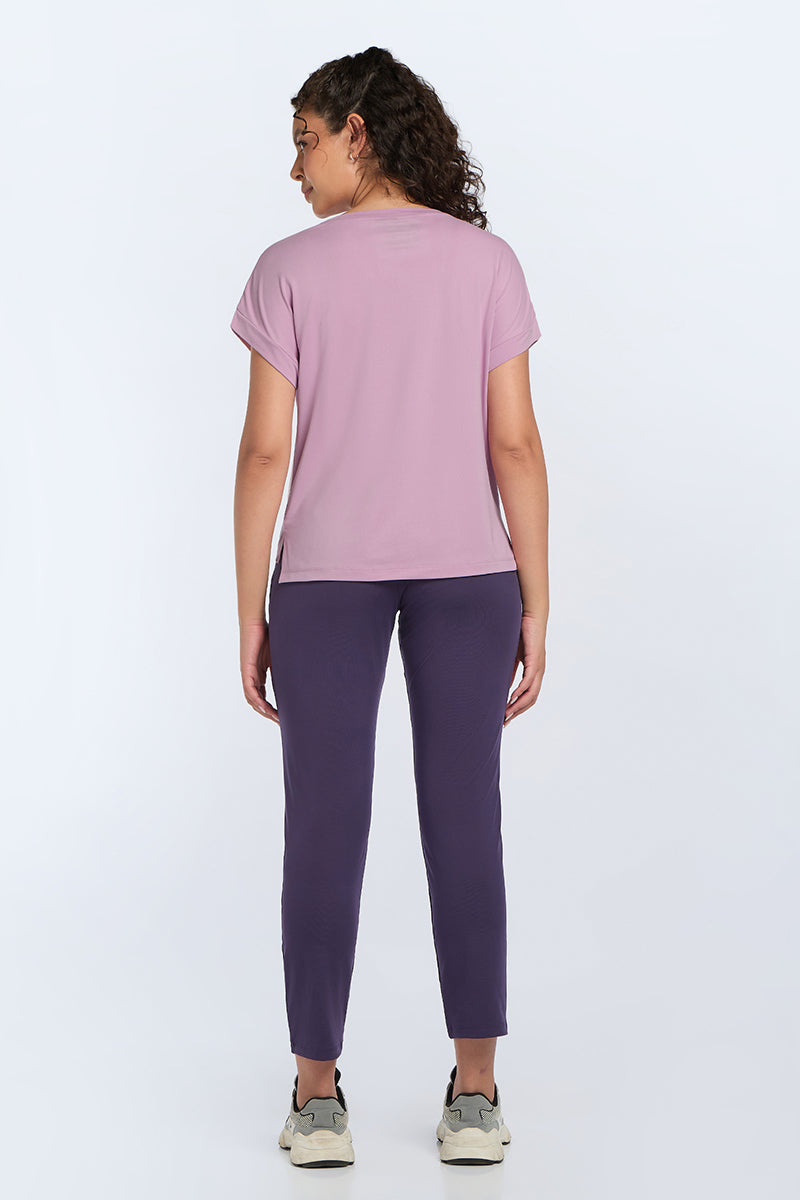 Easy Relaxed Tee - Mauve Mist