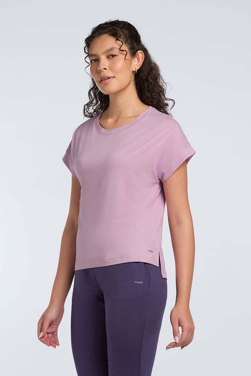 Easy Relaxed Tee - Mauve Mist