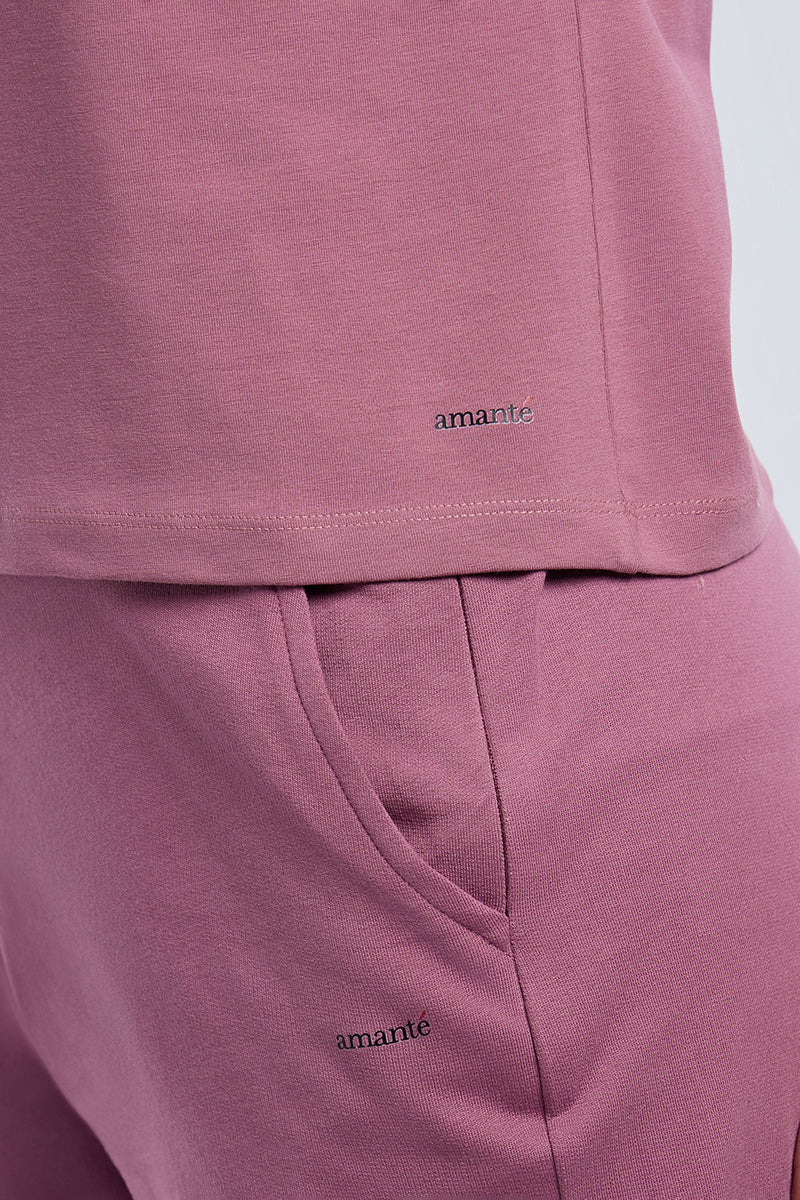 ESSENTIAL CROP TEE - Mellow Mauve - Image 5 of 7