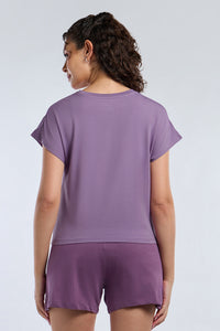 ESSENTIAL CROP TEE - Orchid Mist thumbnail 2