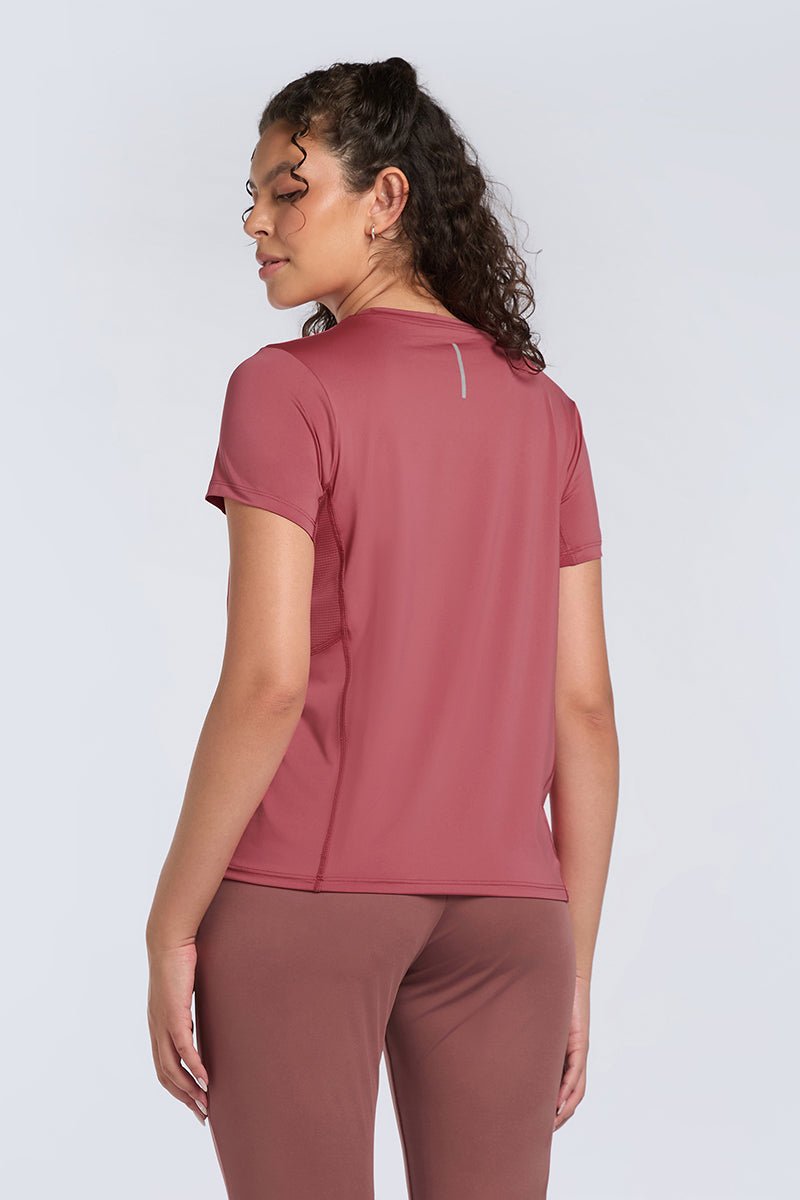 FLAUNT WORKOUT TEE - Baroque Rose - Image 4 of 8